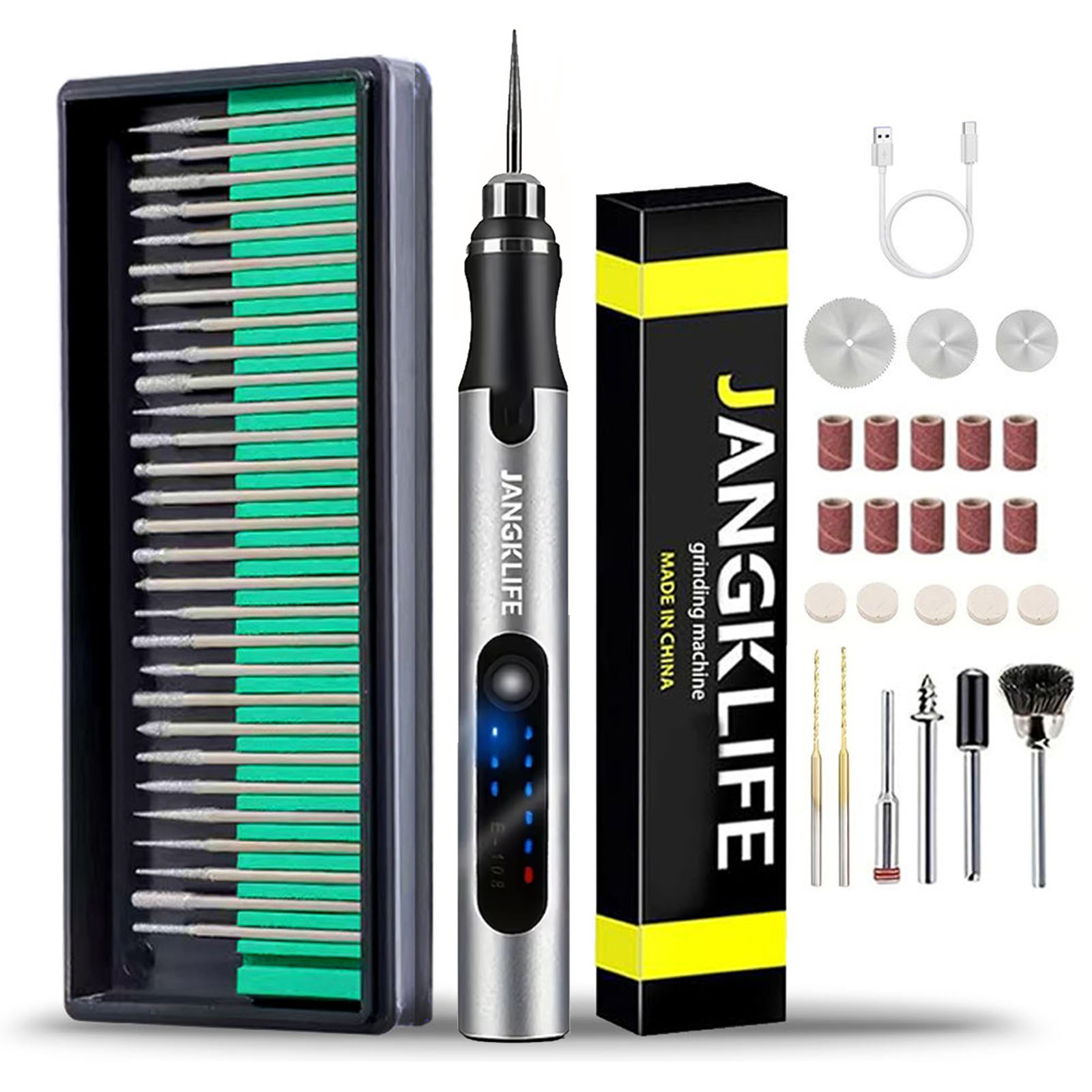 Jewelry Making Drill - JANGKLIFE USB Cordless Rotary Tool Kit