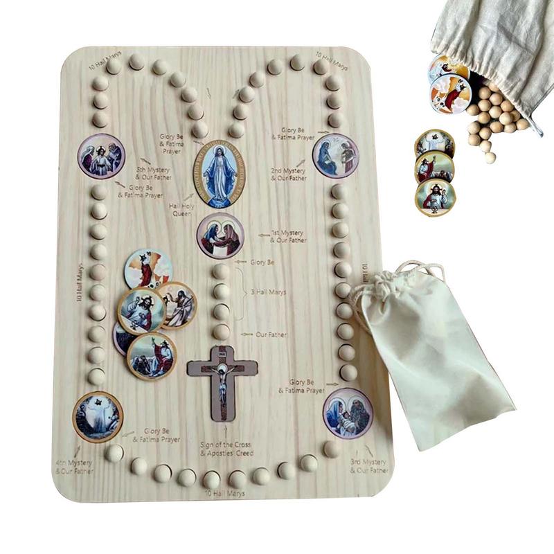 Wooden Rosary Beads Board With - Jewelry Making Board review and price