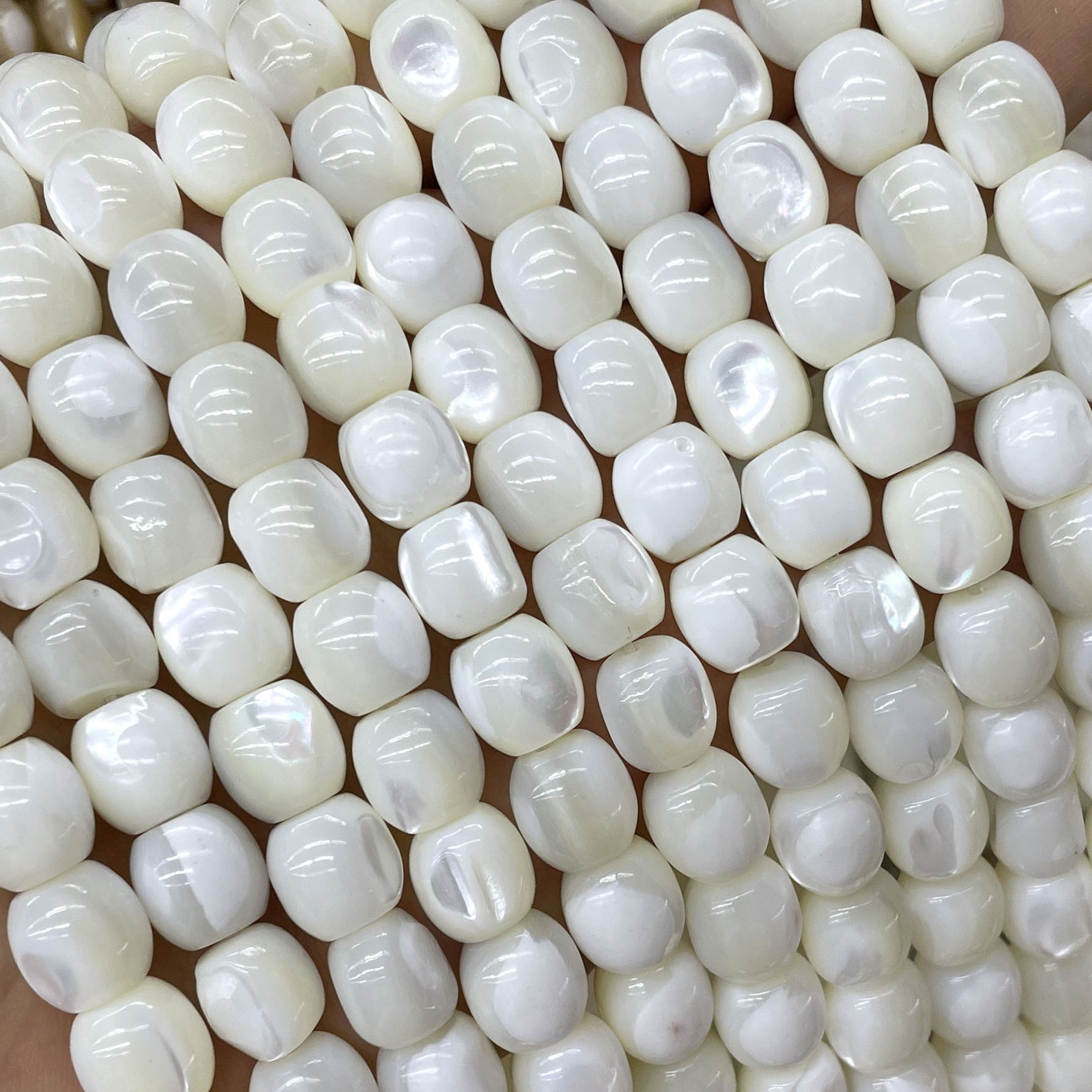 4 6 8MM Natural White Shell Mo - Jewelry Making Gemstones review and price